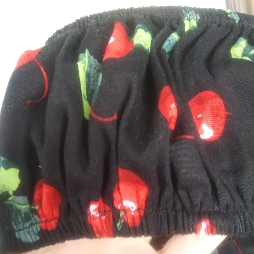 COLLECTIF Dolores cherry print top pin up retro size 2XL  subtle sexy - Picture 15 of 16